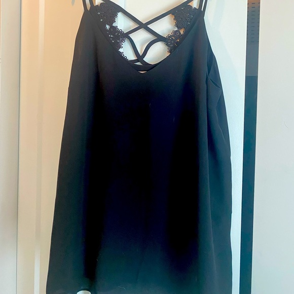 Kismet Strappy Tank Top with Lace Back - Picture 2 of 3